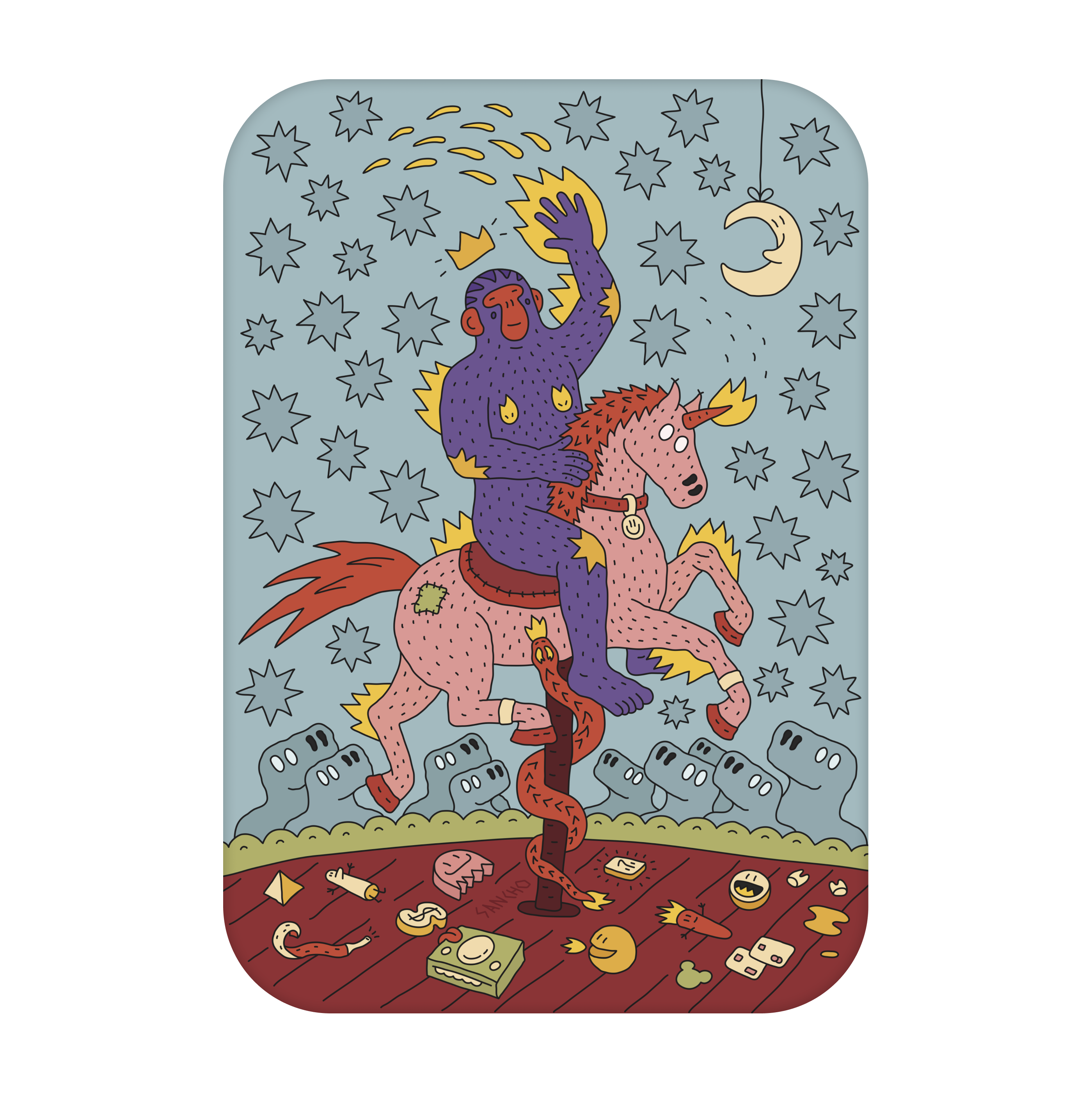 George is having a great time